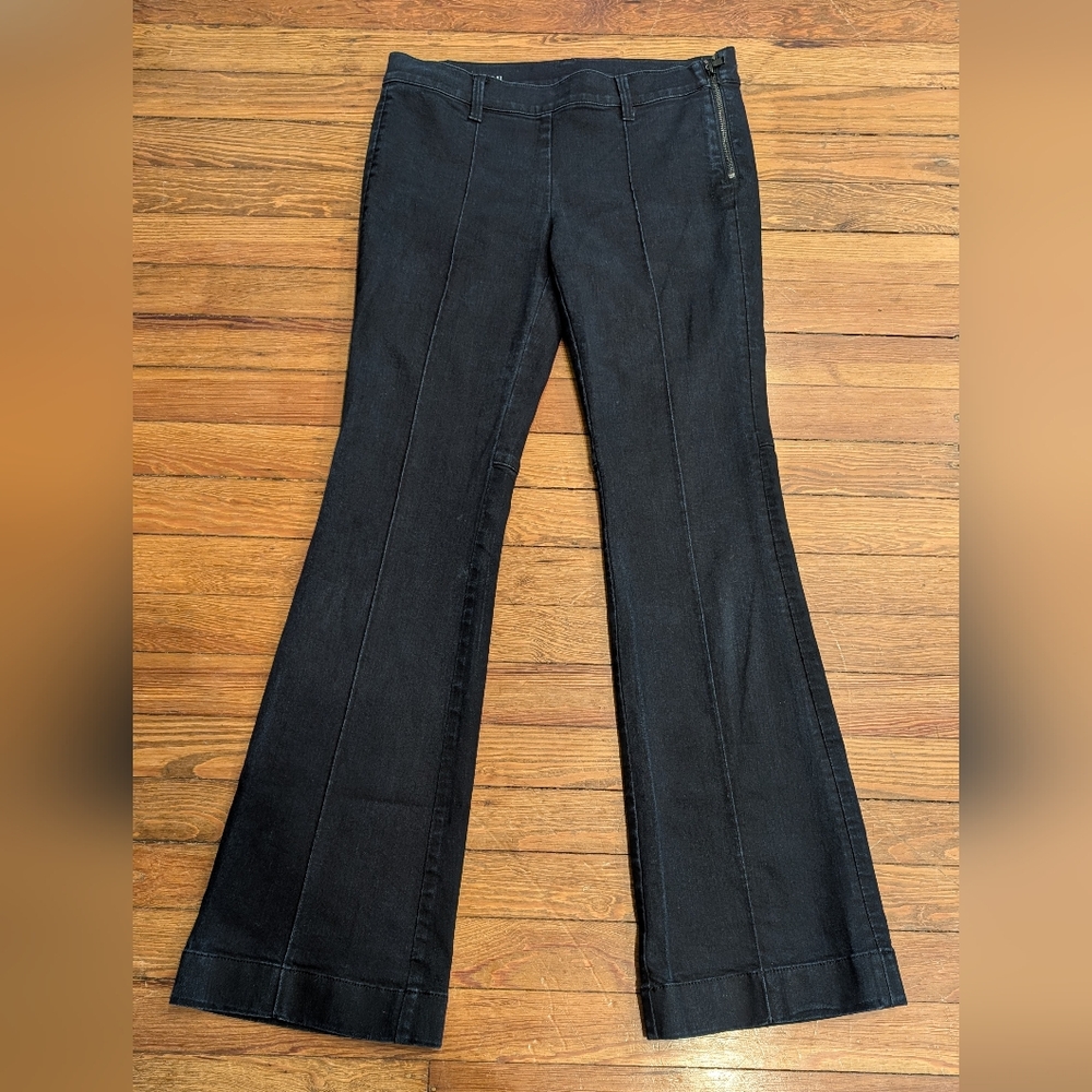 Ann Taylor Dark Denim Flared Jeans